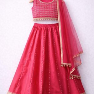 rani pink lehenga choli for girls wedding festive wear navratri dress